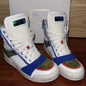 Balmain multicolor basketball sneakers